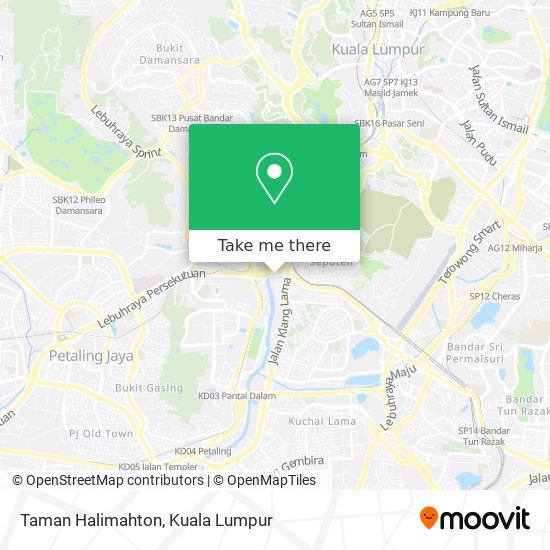 Taman Halimahton map