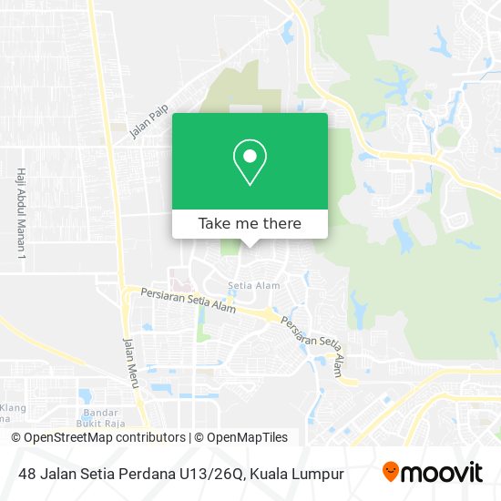 Peta 48 Jalan Setia Perdana U13/26Q