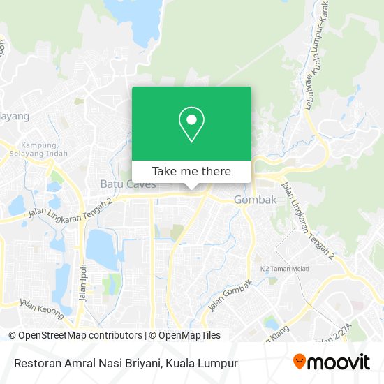 Peta Restoran Amral Nasi Briyani
