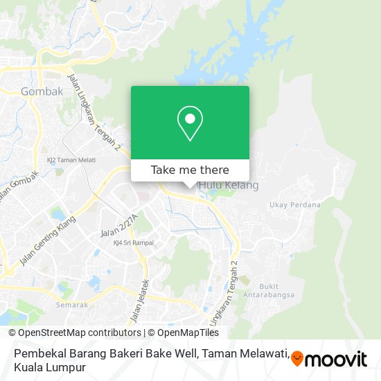 Pembekal Barang Bakeri Bake Well, Taman Melawati map