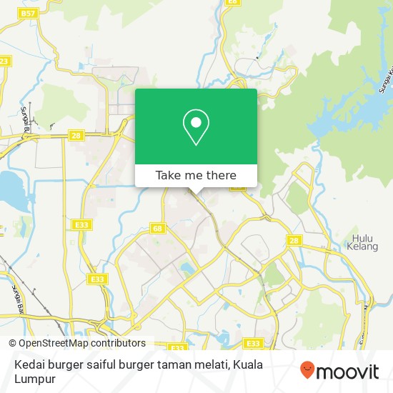 Kedai burger saiful burger taman melati map