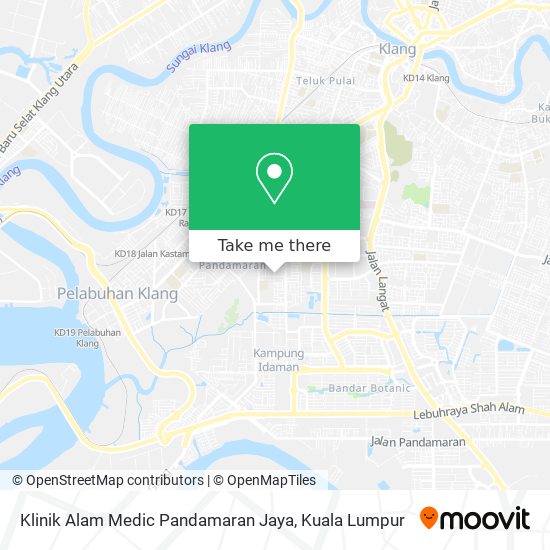 Peta Klinik Alam Medic Pandamaran Jaya
