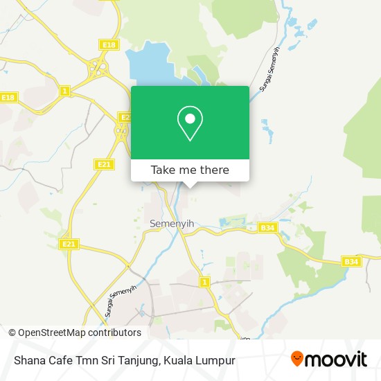 Shana Cafe Tmn Sri Tanjung map