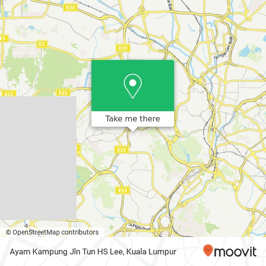 Ayam Kampung Jln Tun HS Lee map