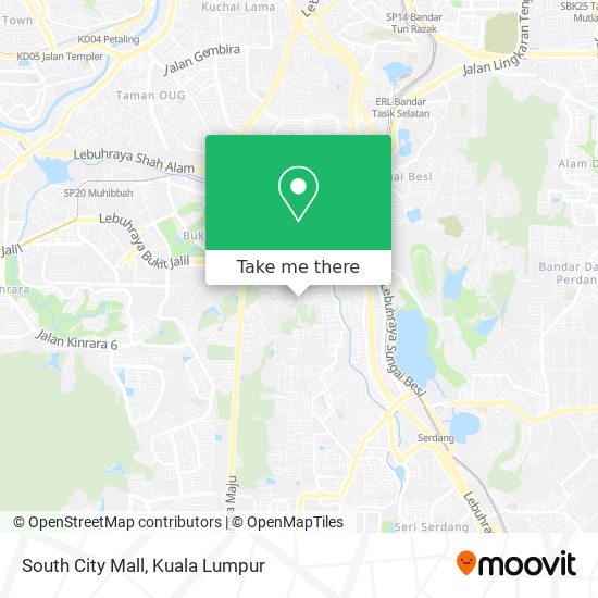 South City Mall map