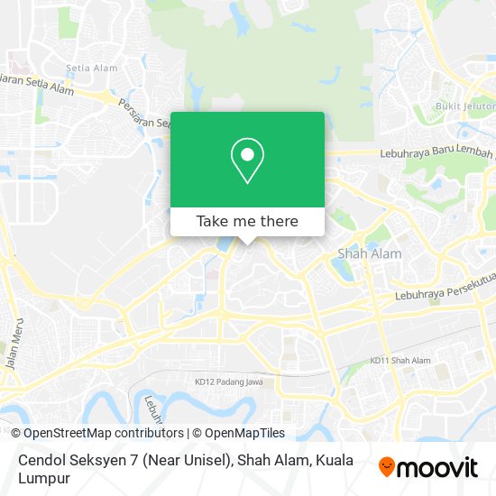 Cendol Seksyen 7 (Near Unisel), Shah Alam map