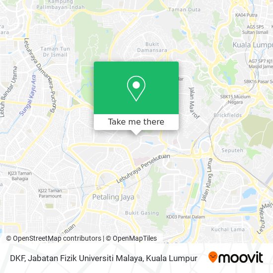 DKF, Jabatan Fizik Universiti Malaya map