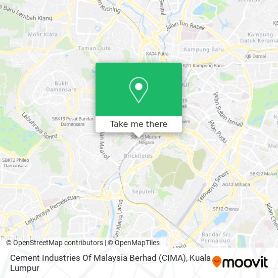 Cement Industries Of Malaysia Berhad (CIMA) map