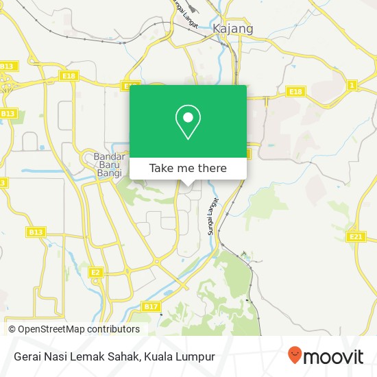 Gerai Nasi Lemak Sahak map