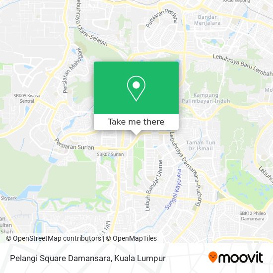 Pelangi Square Damansara map