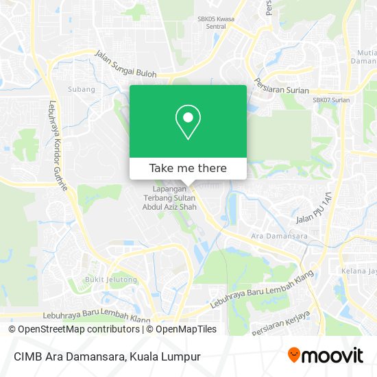 Peta CIMB Ara Damansara