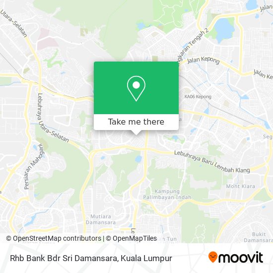 Rhb Bank Bdr Sri Damansara map