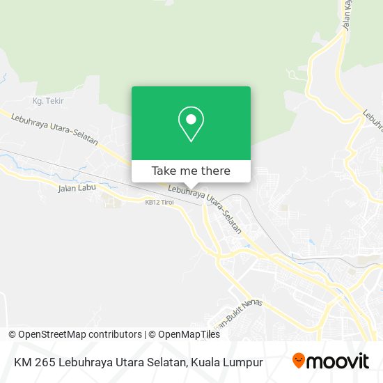 KM 265 Lebuhraya Utara Selatan map