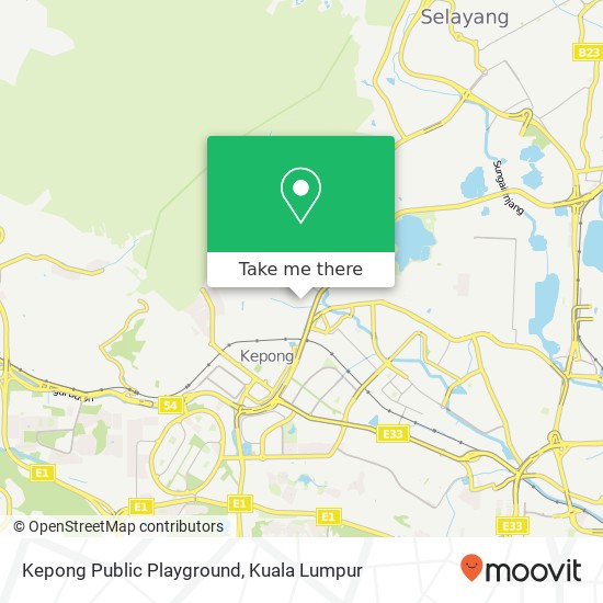 Kepong Public Playground map