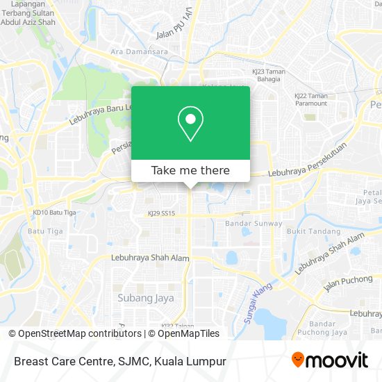 Breast Care Centre, SJMC map