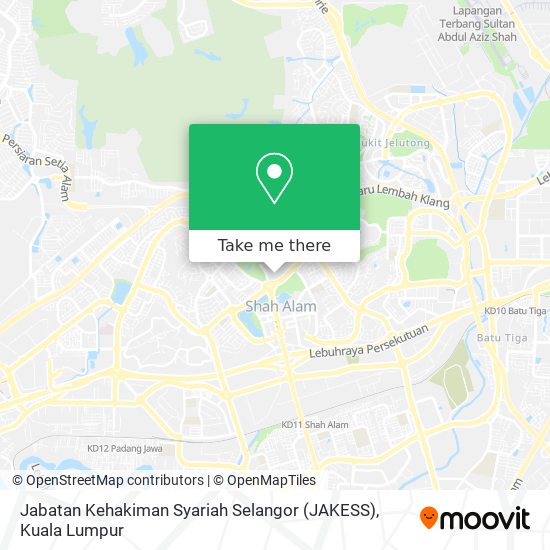Jabatan Kehakiman Syariah Selangor (JAKESS) map