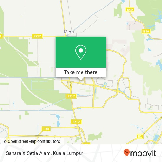 Sahara X Setia Alam map