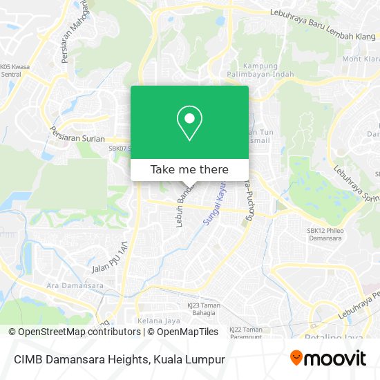 Peta CIMB Damansara Heights