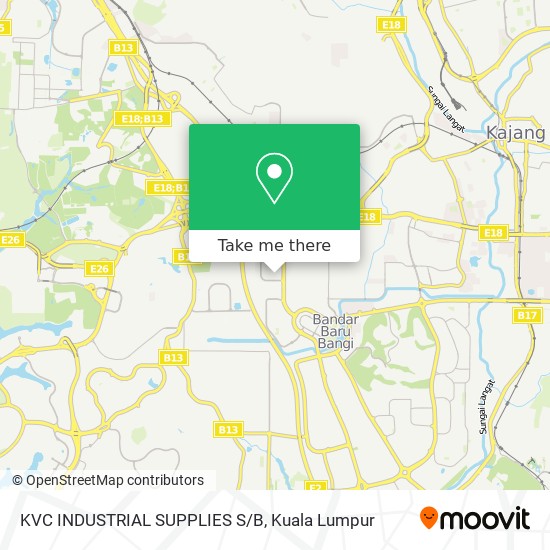 Peta KVC INDUSTRIAL SUPPLIES S/B