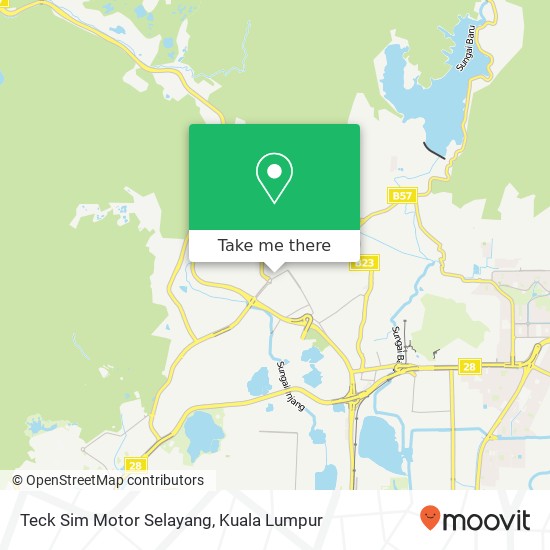 Teck Sim Motor Selayang map