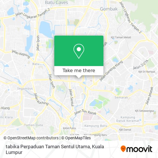 tabika Perpaduan Taman Sentul Utama map