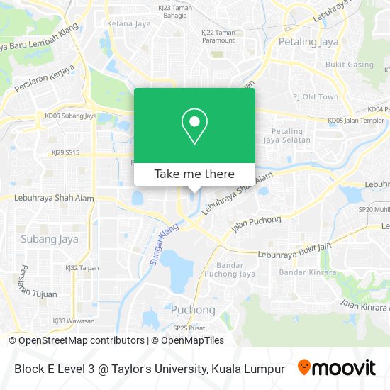 Block E Level 3 @ Taylor's University map