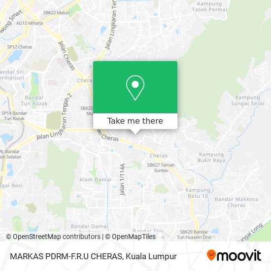 MARKAS PDRM-F.R.U CHERAS map