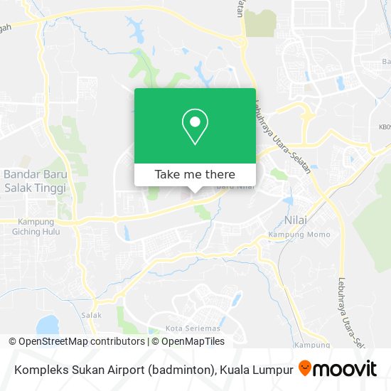 Kompleks Sukan Airport (badminton) map