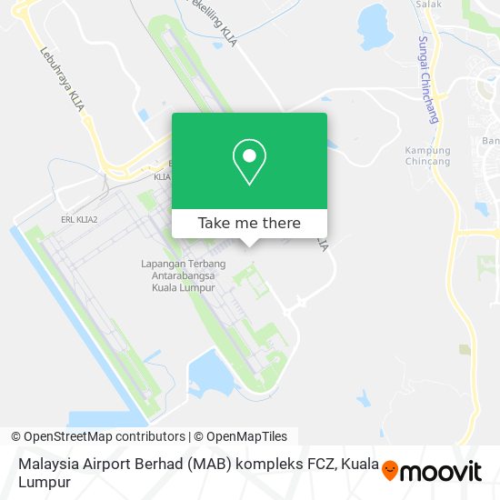 Peta Malaysia Airport Berhad (MAB) kompleks FCZ