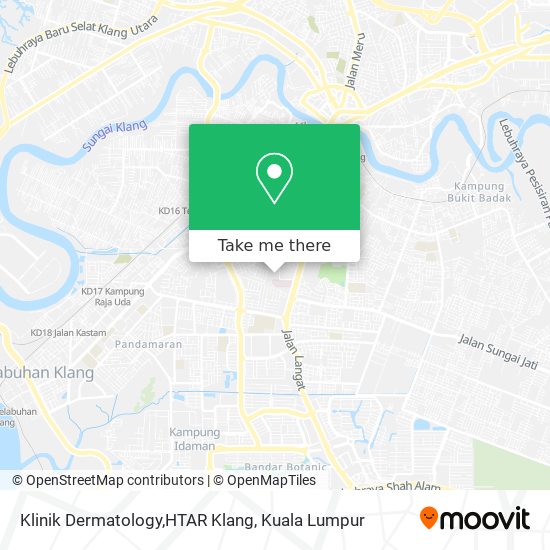 Peta Klinik Dermatology,HTAR Klang
