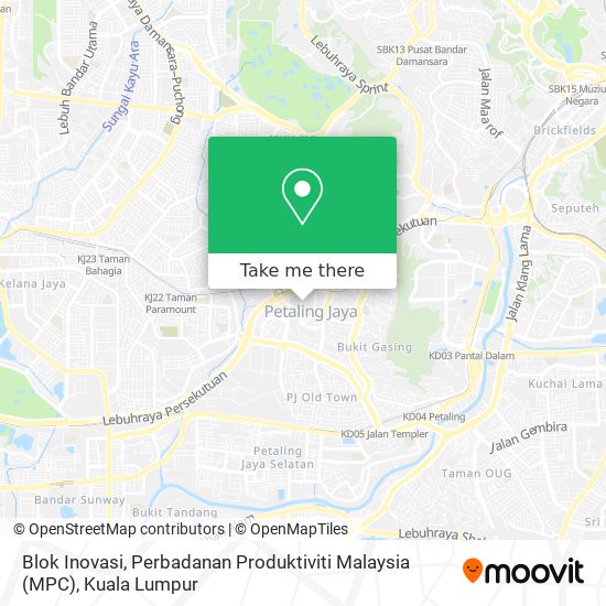 Peta Blok Inovasi, Perbadanan Produktiviti Malaysia (MPC)