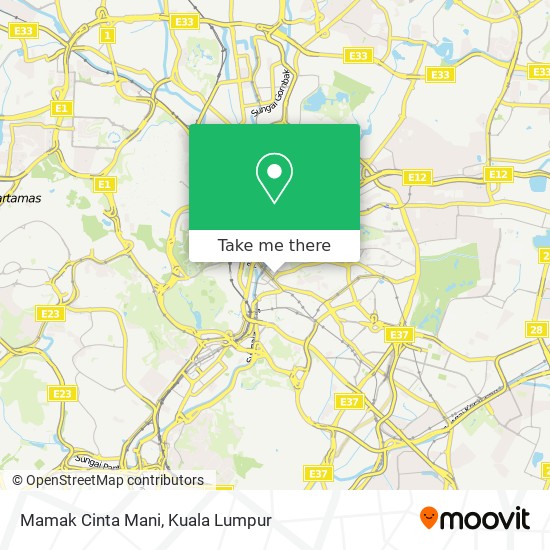 Mamak Cinta Mani map