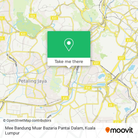 Mee Bandung Muar Bazaria Pantai Dalam map