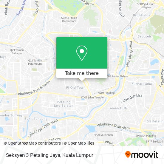 Seksyen 3 Petaling Jaya map