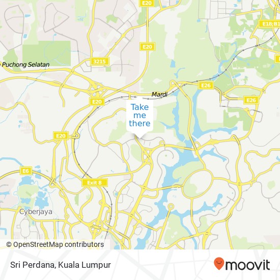 Sri Perdana map