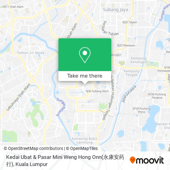 Kedai Ubat & Pasar Mini Weng Hong Onn(永康安药行) map
