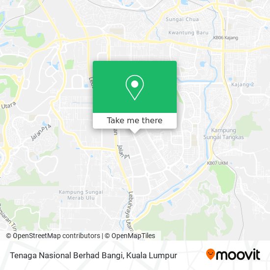 Peta Tenaga Nasional Berhad Bangi