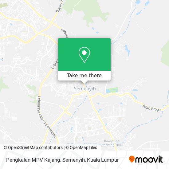 Peta Pengkalan MPV Kajang, Semenyih