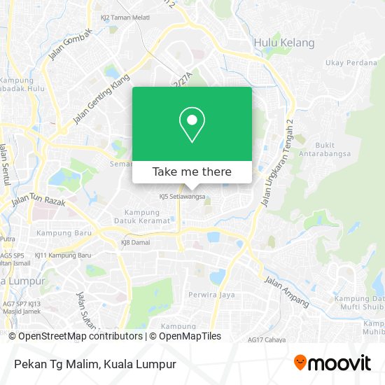 Pekan Tg Malim map
