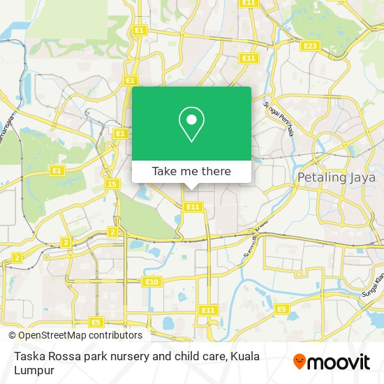 Taska Rossa park nursery and child care map