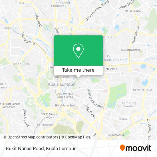 Peta Bukit Nanas Road