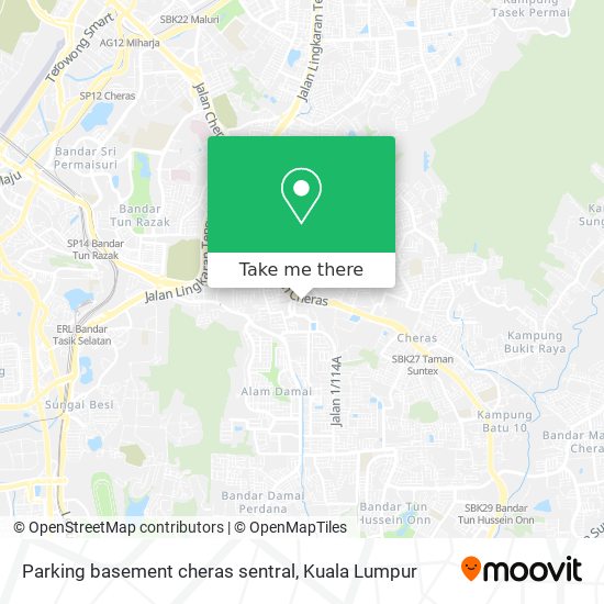 Parking basement cheras sentral map