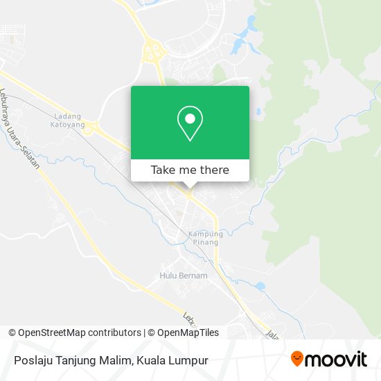 Poslaju Tanjung Malim map