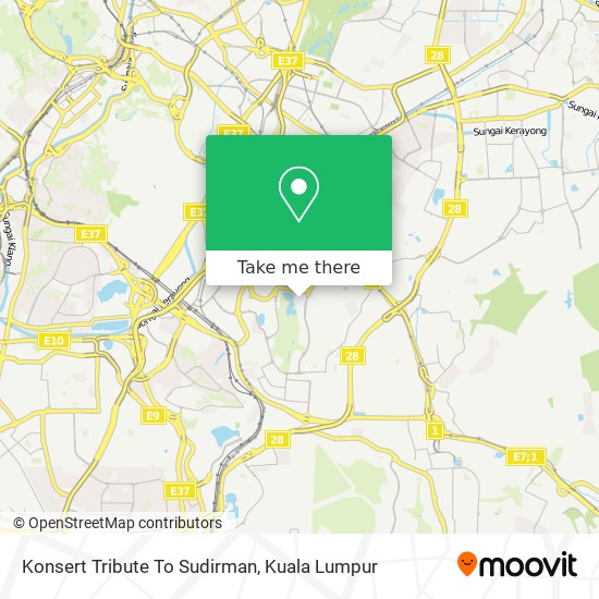 Konsert Tribute To Sudirman map