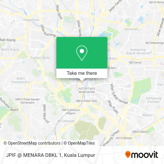JPIF @ MENARA DBKL 1 map