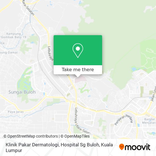 Klinik Pakar Dermatologi, Hospital Sg Buloh map