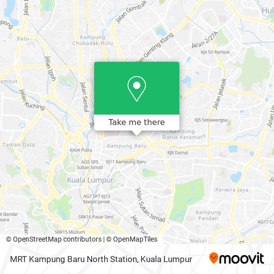 Peta MRT Kampung Baru North Station