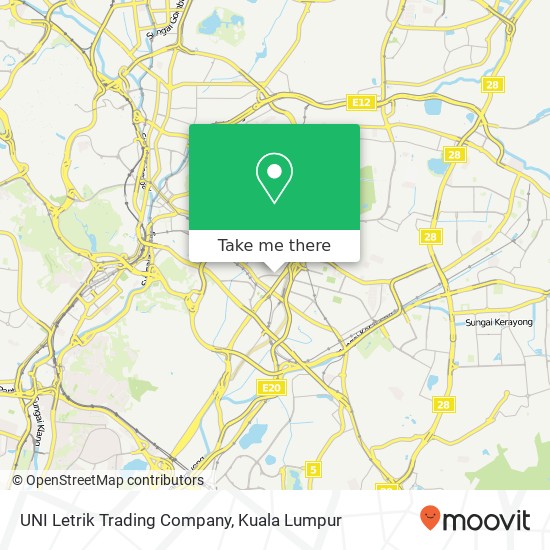 UNI Letrik Trading Company map