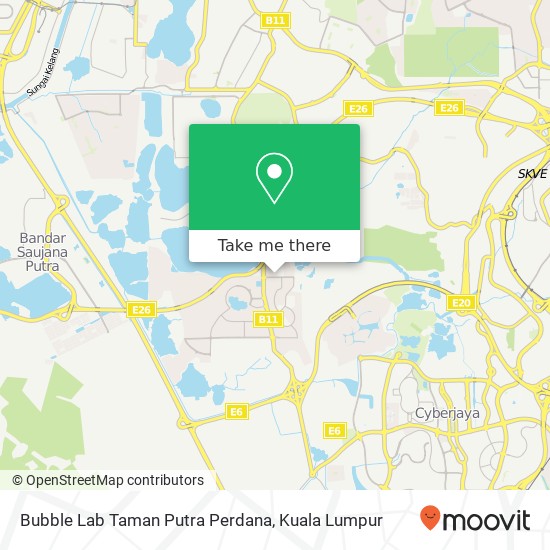 Peta Bubble Lab Taman Putra Perdana