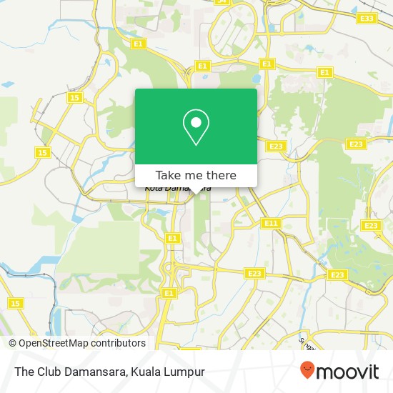 Peta The Club Damansara